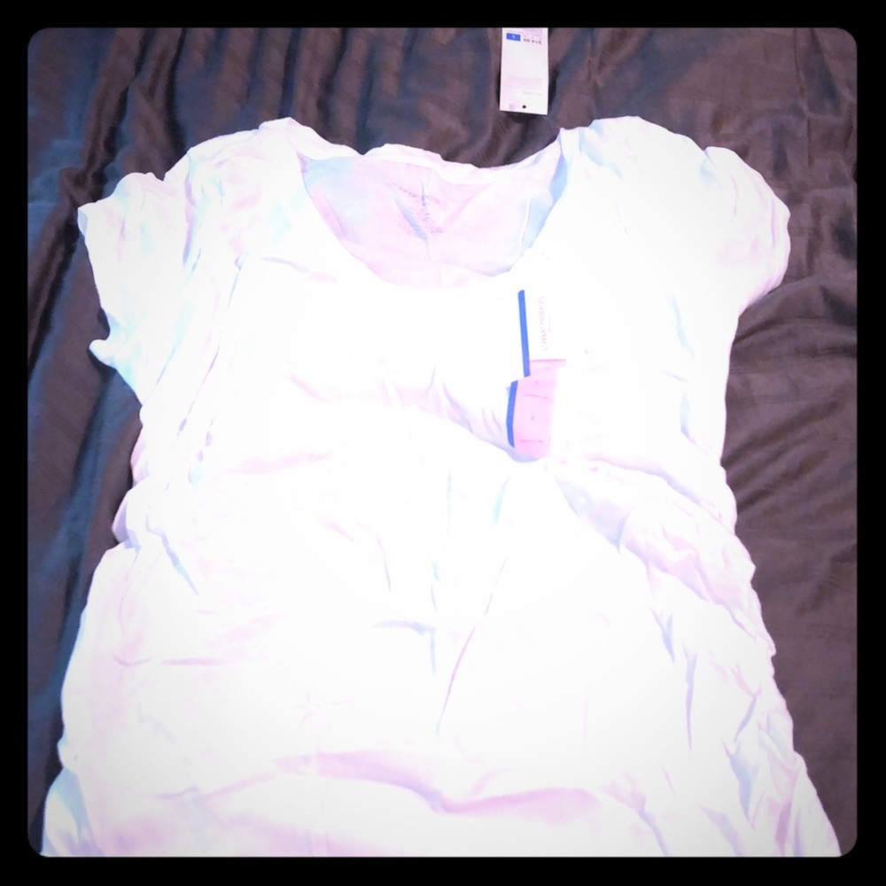 Side rouched maternity tee shirt